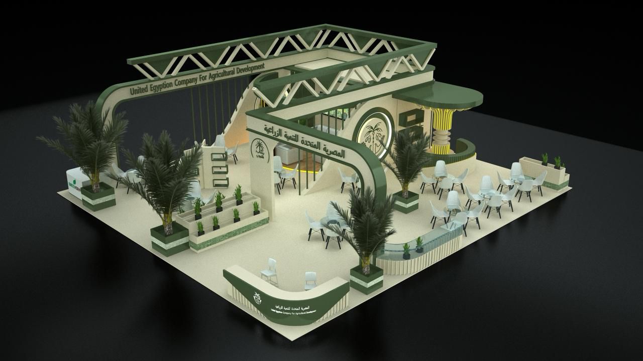 Refined exhibition environment with controlled lighting